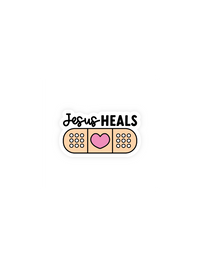 Jesus Heals Bandaid Sticker