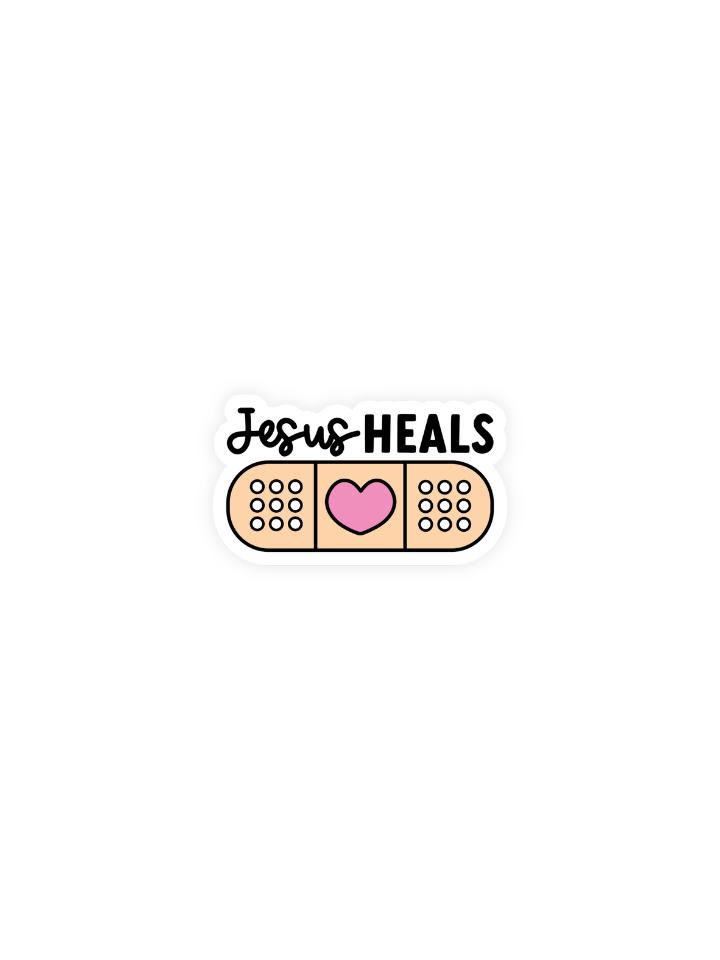 Jesus Heals Bandaid Sticker