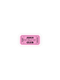Jesus Fan Club Sticker