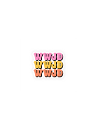 WWJD Sticker