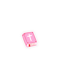 Pink Bible Sticker