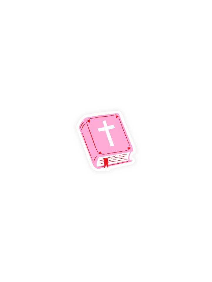 Pink Bible Sticker