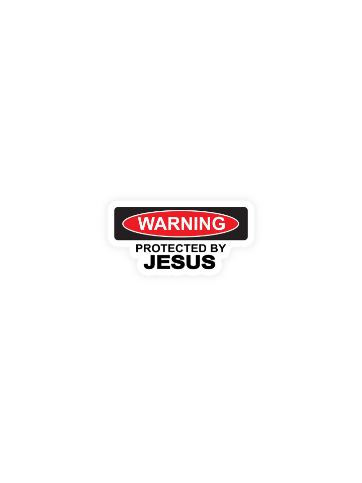 Protected By Jesus Sticker