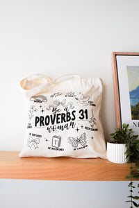Proverbs 31 Woman Tote