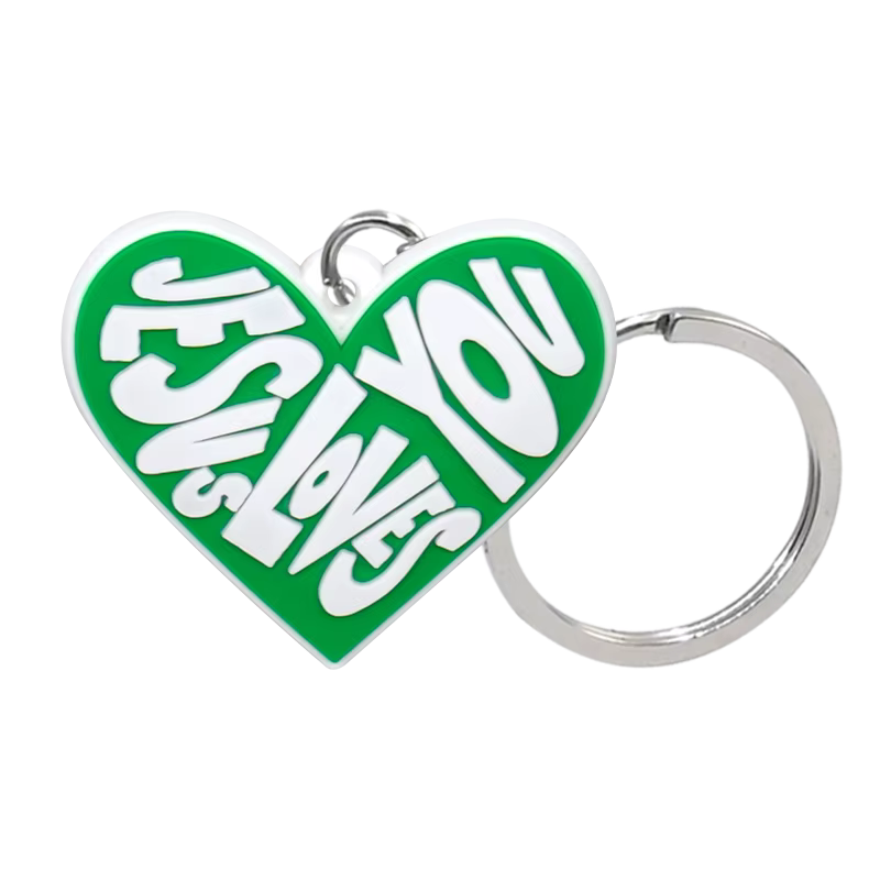 Jesus Loves You PVC Keychain