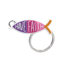 Have Faith PVC Keychain
